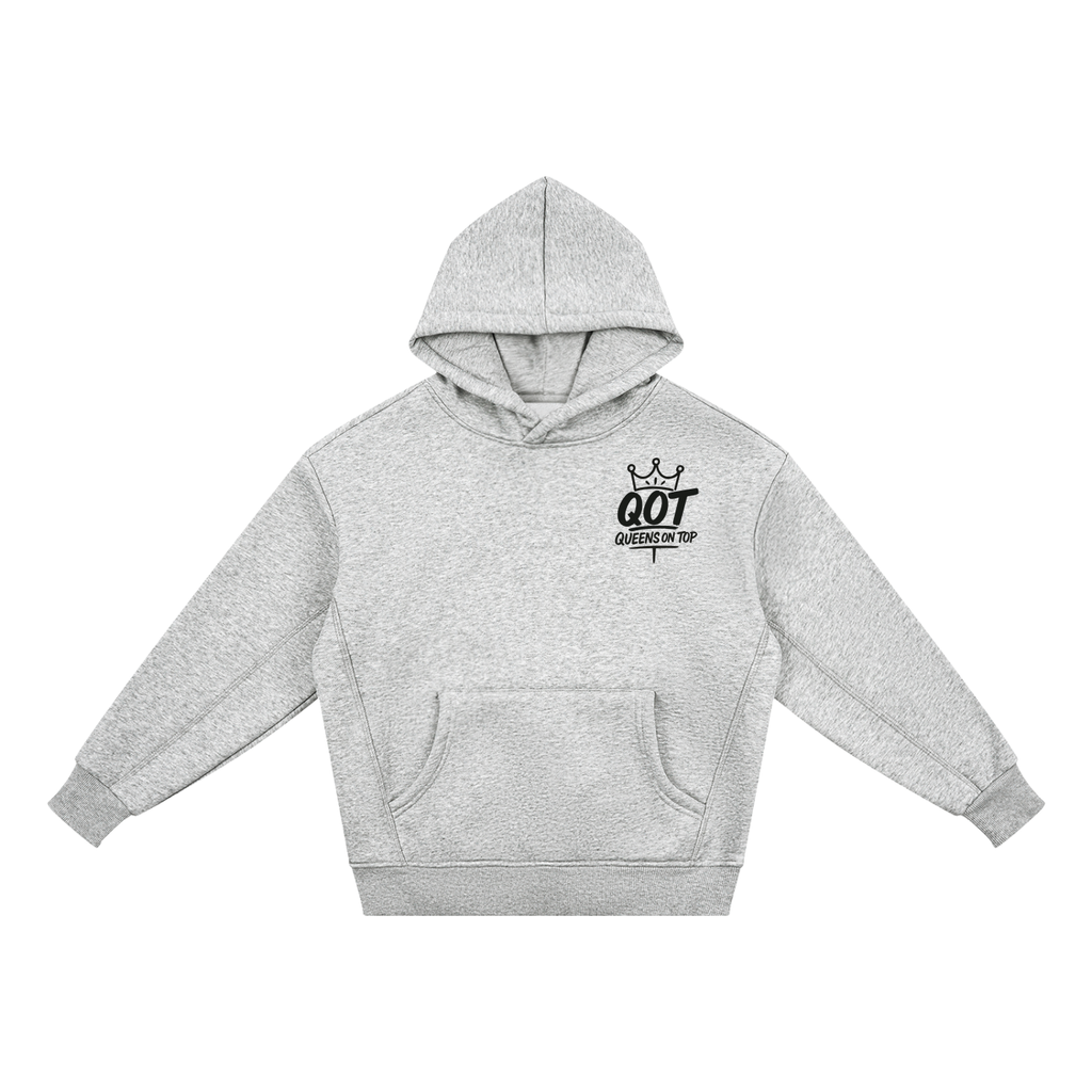 QOT Signature Girls 'Grey' Fleece Hoodie