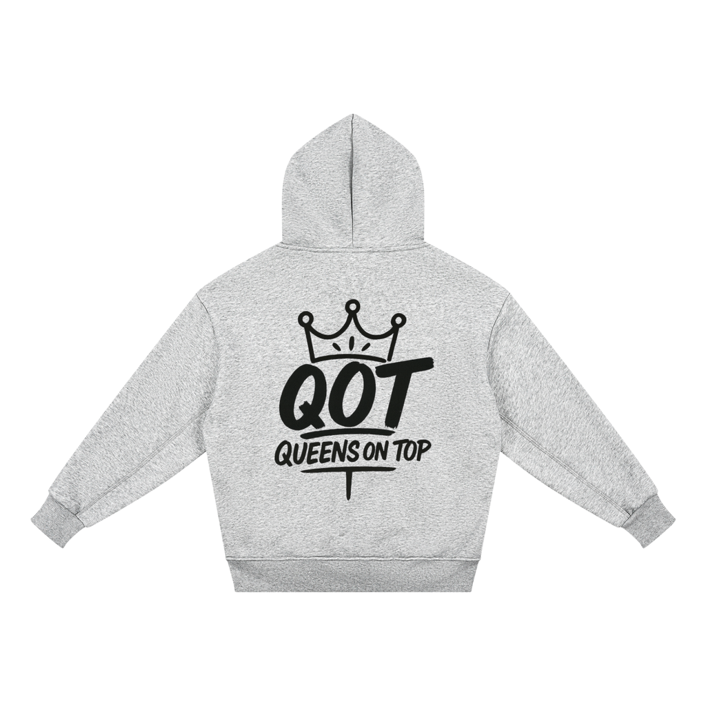 QOT Signature Girls 'Grey' Fleece Hoodie
