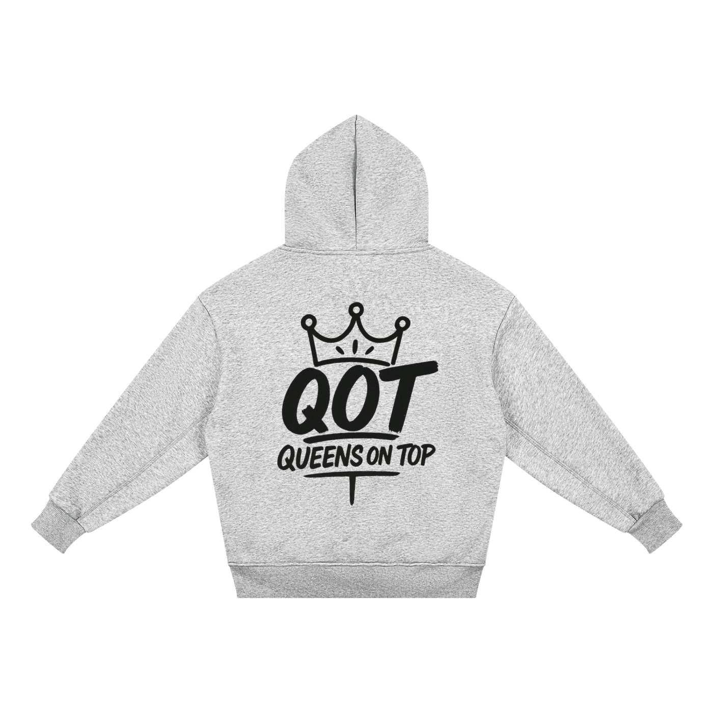 QOT Signature Girls 'Grey' Fleece Hoodie