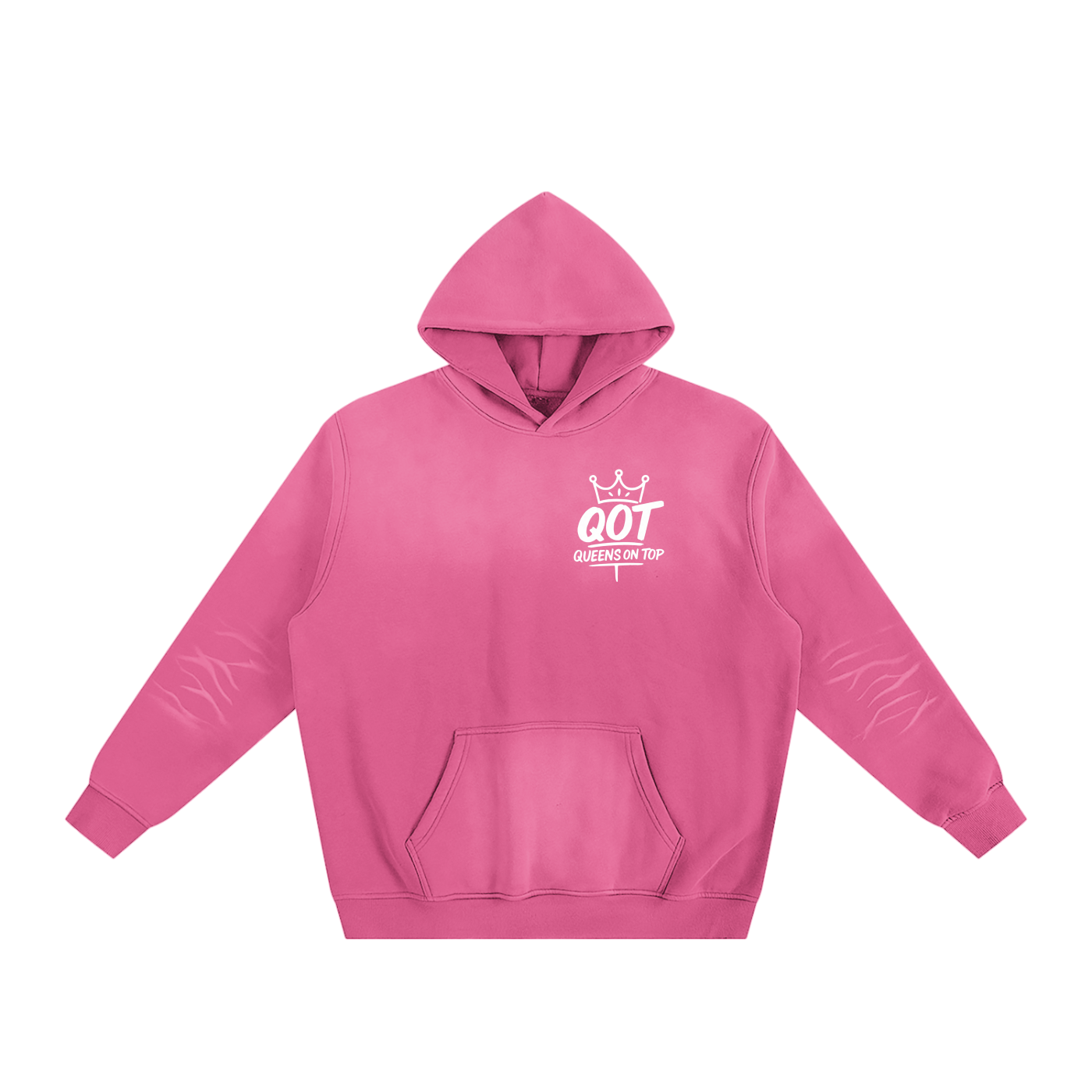 QOT 'Womens' Sunfade Fleeced Hoodie
