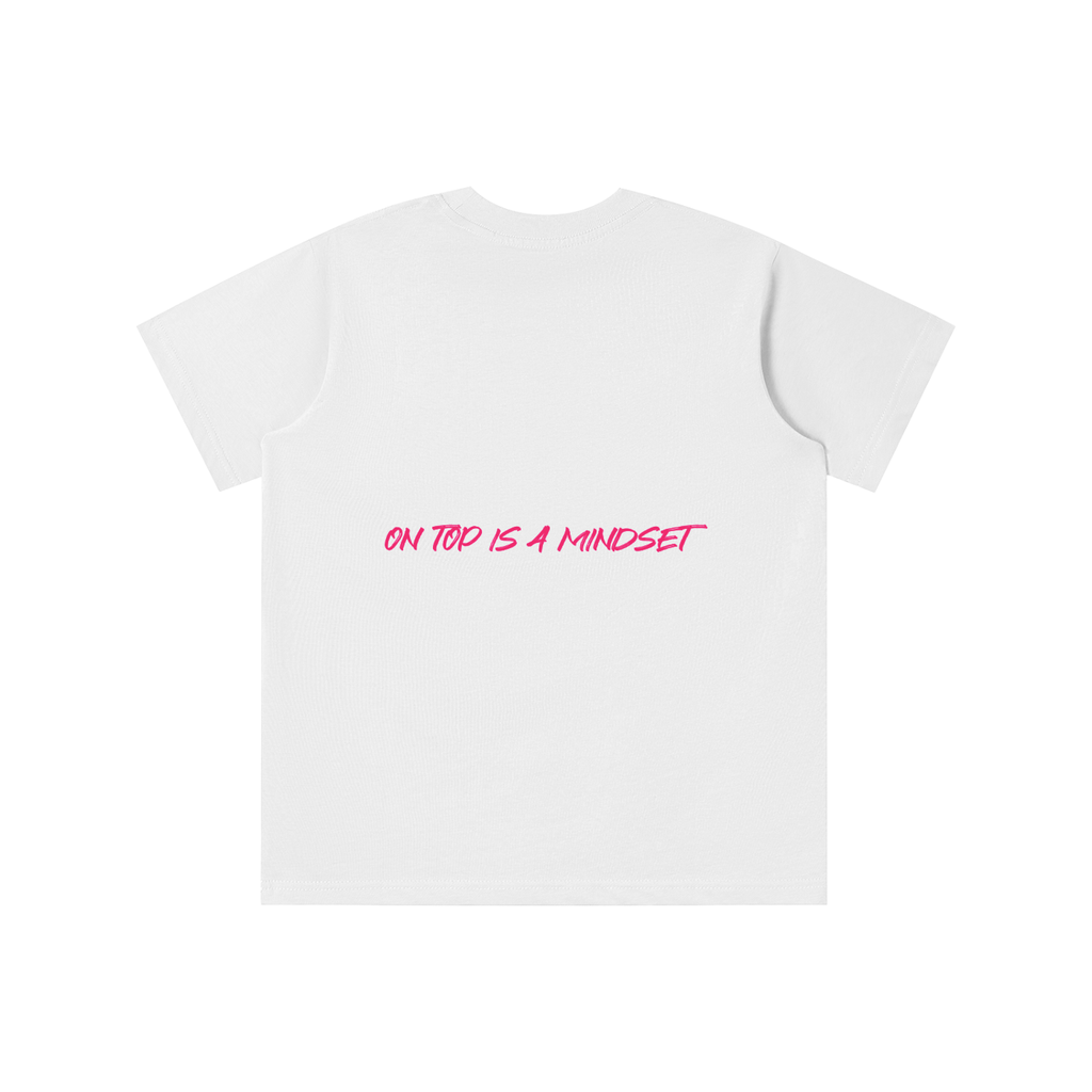QOT Girls 'Pink & White' T-shirt