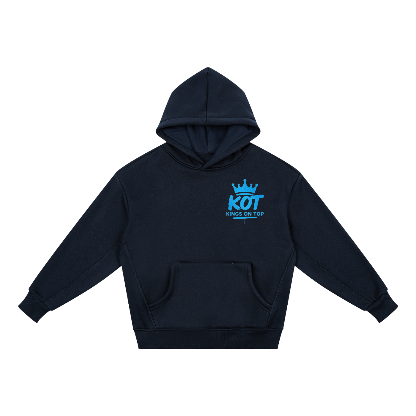 KOT Boys Signature 'Navy Blue & Sky Blue' Fleece Hoodie